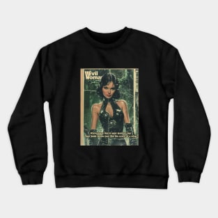 Evil Woman, A vintage comics cover Crewneck Sweatshirt